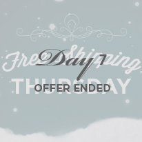 Day 7 - Free shipping on all domestic orders Day 7 - Free shipping on all domestic orders