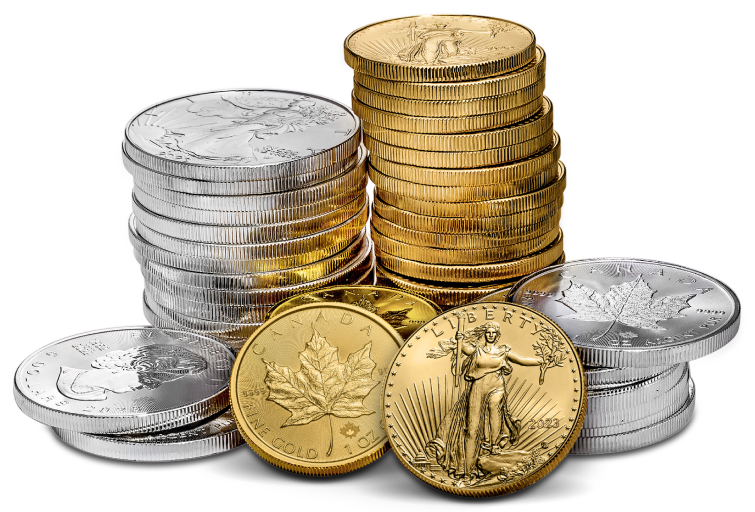 Gold Silver Bullion Stack